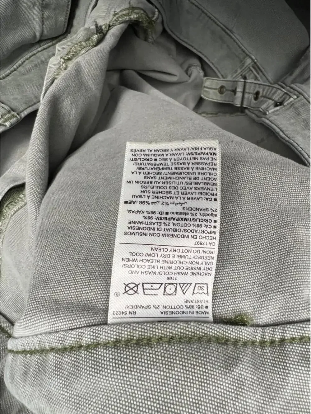 Old Navy Utility Cargo Cropped Canvas Pants Womens Plus Size 22 Simple Casual